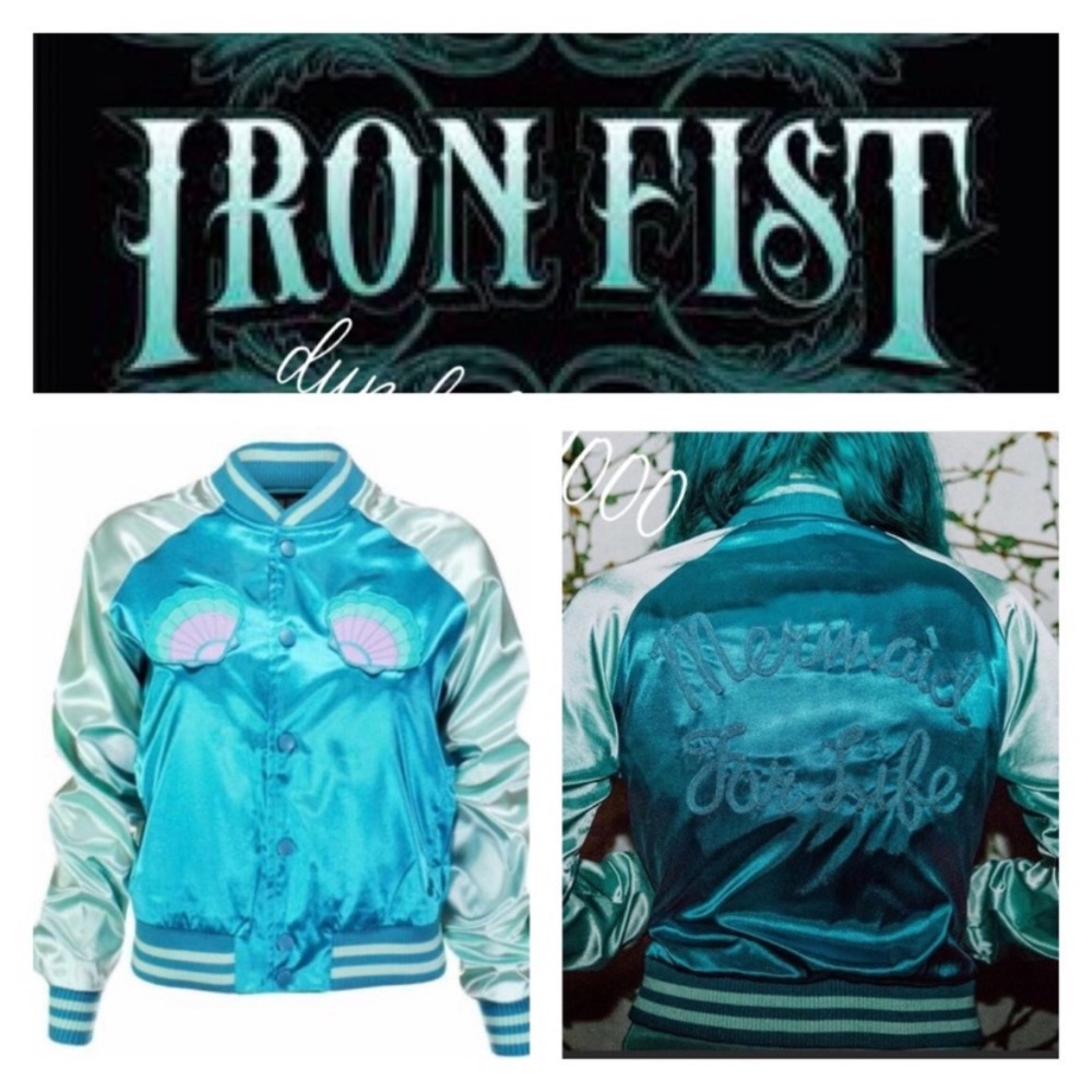 Iron Fist Mermaid for Life Bomber Jacket